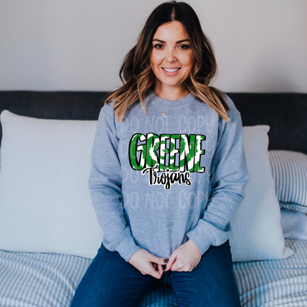 Greene Trojans Crewneck Sweatshirt or Hoodie (adult and youth)