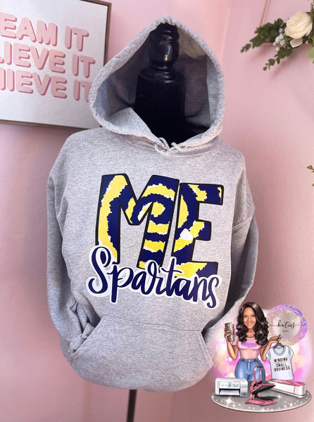 ME Spartans Crewneck Sweatshirt or Hoodie (adult and youth)