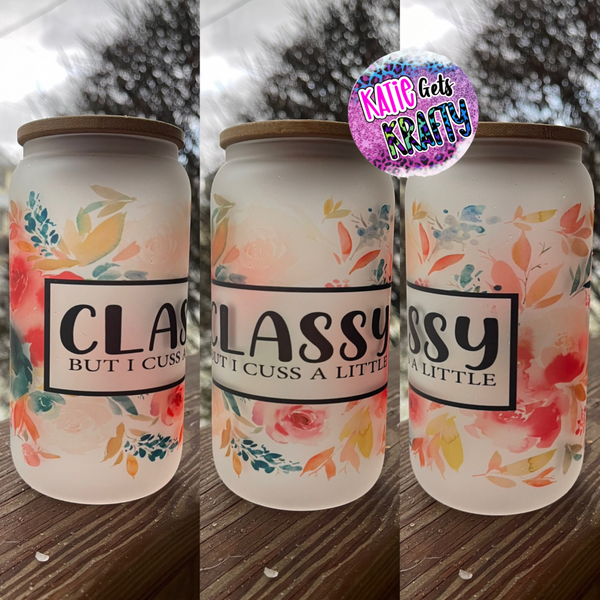 Classy Glass Can Tumbler