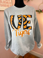 Union Endicott UE Tigers Crewneck Sweatshirt Or Hoodie (adult and youth)